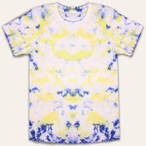 Blue & Yellow Tie Dye Tee