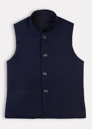 boys waistcoat - Blue - 001