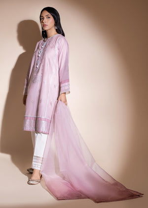 Cavern Pink: Ombre Dupatta