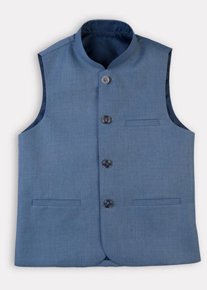 boys waistcoat - Blue - 003