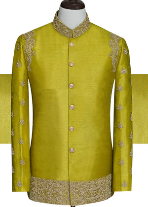 Lime Yellow & Golden Prince Coat