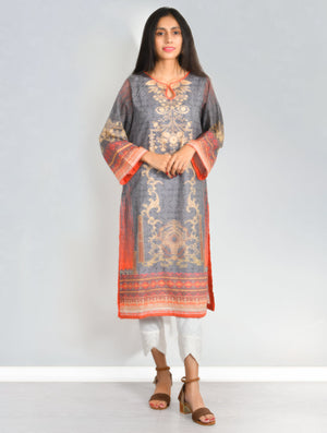 Stitched Printed Lawn Shirt DRL-579