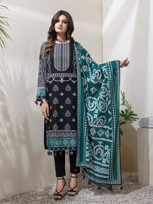 Unstitched 3pc Printed Lawn Shirt with Printed Lawn Dupatta & Dyed Cambric Trouser- Inaya Vol.2 (IP-00084A)