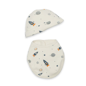 Space Spread Bib & Beanie