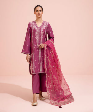 Embroidered Organza Dupatta