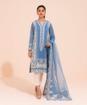 Embroidered Organza Dupatta