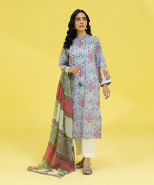 2 Piece - Printed Lawn Suit - 0002PDY23V43