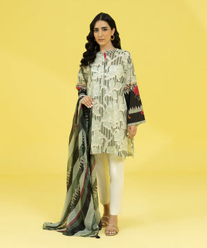 2 Piece - Printed Lawn Suit - 0002PDY23V44