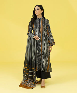 2 Piece - Printed Lawn Suit - 0002PDY23V45