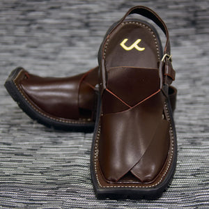 Kurta Corner - Leather Sandal 011 - Chocolate Brown