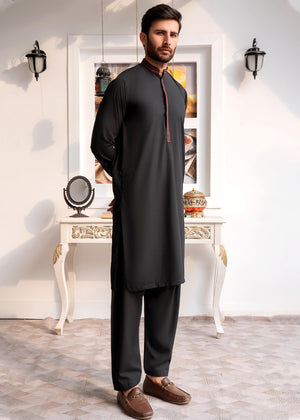 EMBROIDERED-BLACK SHALWAR KAMEEZ