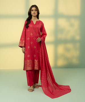 3 Piece - Printed Jacquard Suit - 000PESG23V22