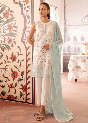 PEARL WHITE-3PC PRINTED LAWN SUIT