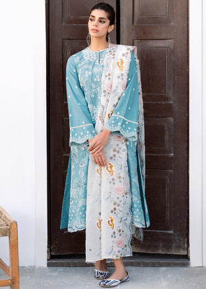 FLORAL BLISS-3PC DIGITAL PRINTED LAWN SUIT