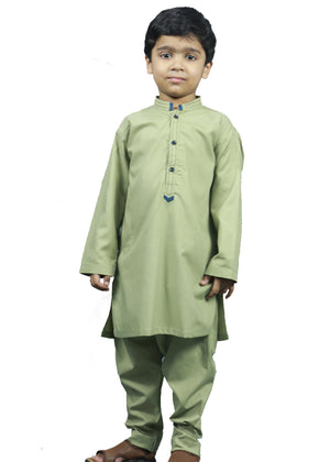 Light Green Kurta Pajama - 01