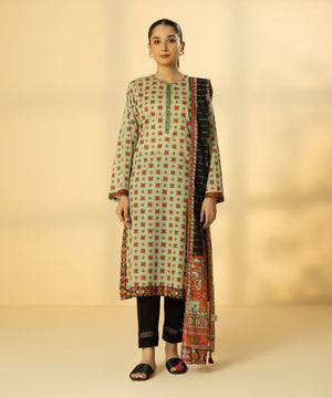 2 Piece - Printed Lawn Suit - 002PDY23V210