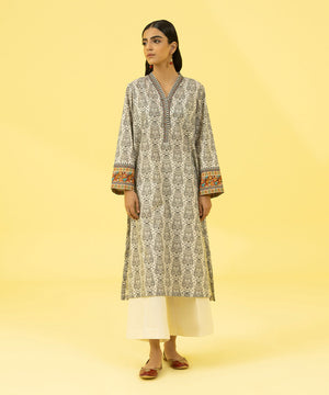 2 Piece - Printed Lawn Suit - 002PDY23V412