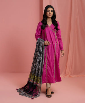 2 Piece - Embroidered Jacquard Suit - 002PEDY23V33