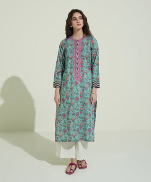 Embroidered Lawn Shirt - 002SEDY23V48