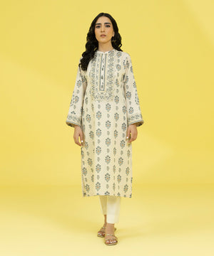 Embroidered Zari Lawn Shirt