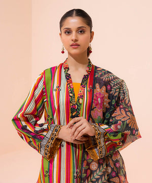 3 Piece - Embroidered Jacquard Suit