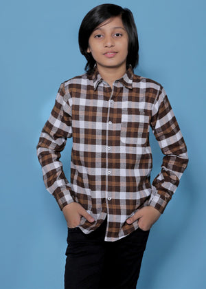 FLANEL CHOCLATE BROWN CHECK