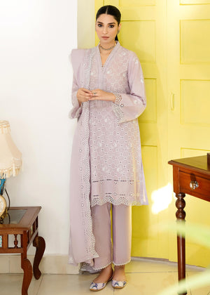 LAVENDER BUD-3PC EMBROIDERED LAWN SUIT