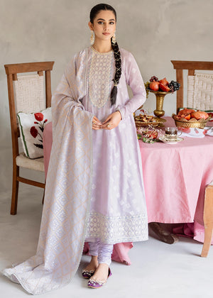 LILAC HINT-3PC COTTON JACQUARD SUIT