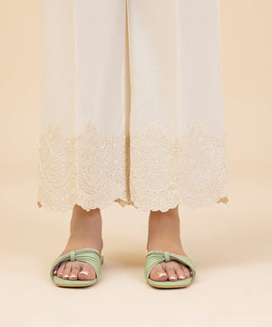 Embroidered Cambric Culottes