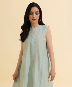 Embroidered Zari Lawn Shirt