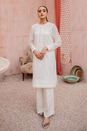 PRISTINE WHITE EMBROIDERED SHIRT