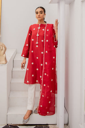 CRIMSON CHERRY-2PC (SHIRT & DUPATTA)