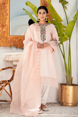 CORAL BLUSH-2PC (SHIRT & DUPATTA)