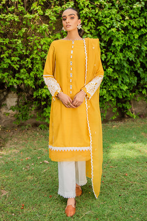 MUSTARD IZEL-2PC (SHIRT & DUPATTA)