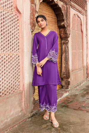 PURPLE ECHO-2PC (SHIRT & TROUSER)