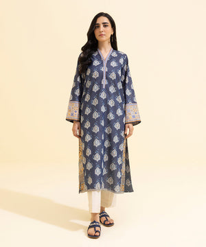 Embroidered Zari Lawn Shirt