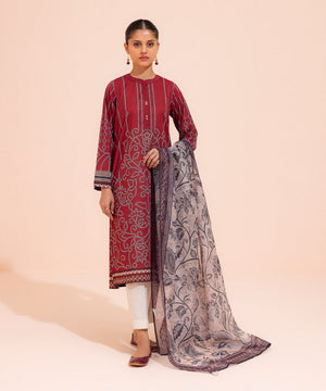 Printed Net Dupatta