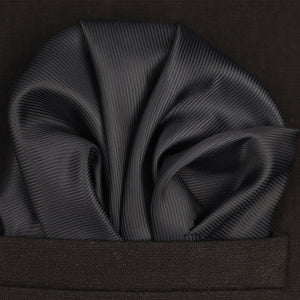 black silk pocket square