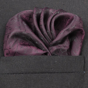 violet silk pocket square