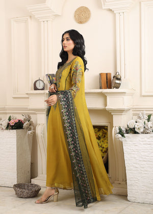 GILDED GARDEN - 3 PIECE CHIFFON