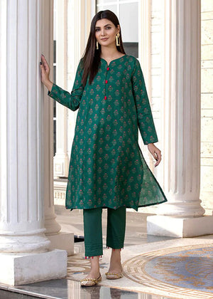 Tender Green Printed 2 pc