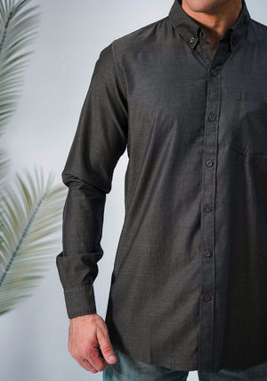 Charcoal Plain Shirt