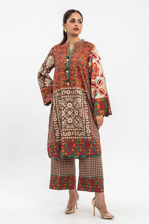 2-PC Viscose Printed Shirt with Trouser CPM-3-257