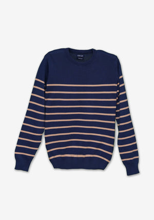 Navy Blue Lining Sweater