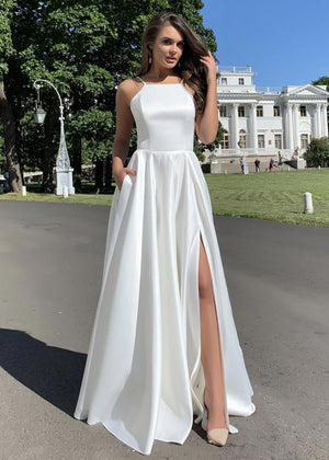 Parien House - Parien Beatrice Sleeveless Strap Backless Gown