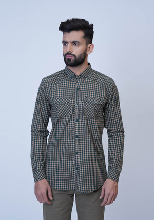 Green Checkered Shirt