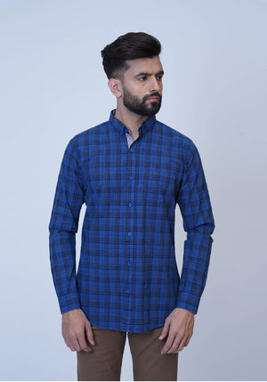 Blue Checkered Shirt