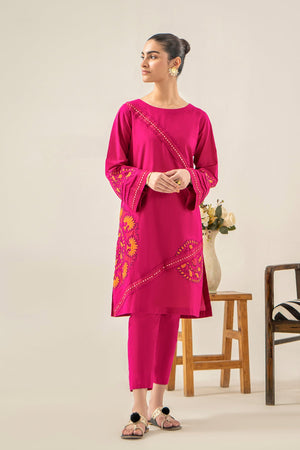 2-Pc Embroidered Shirt with Plain Trouser SCNP-3-007