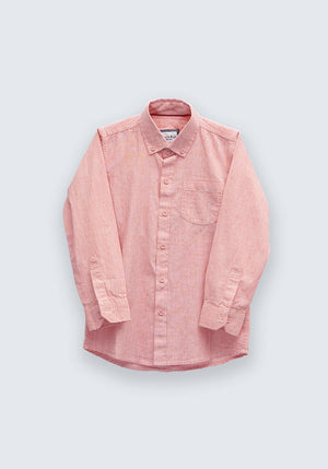 PEACH BUTTON DOWN SHIRT