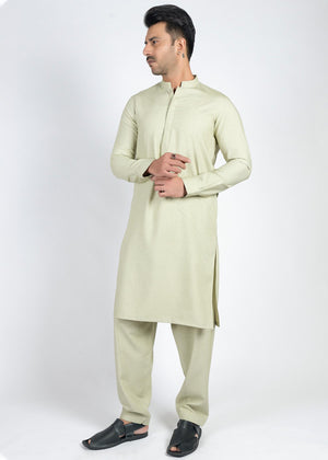 Janab - Shalwar Kameez, Wash & Wear, Pistachio